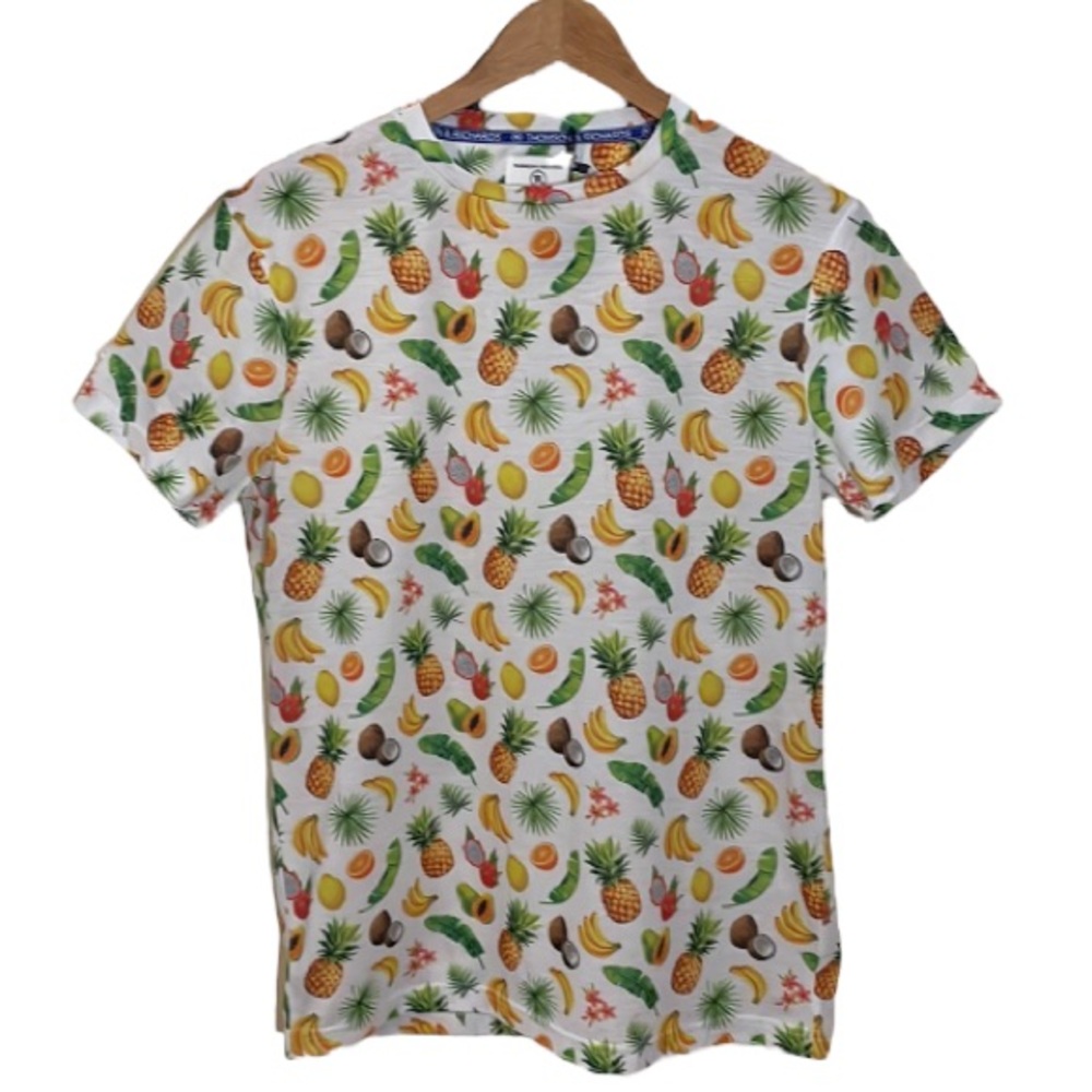 Thomson & Richards Jungle Party Tropical Fruit T-shirt Size Medium